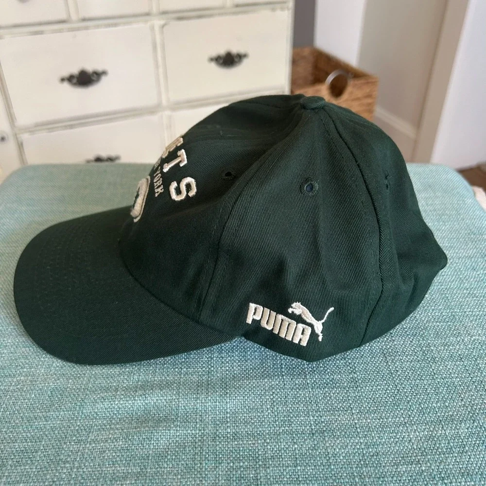 Vintage PUMA New York Jets‎ NFL Pro Line Strapback Embroidered Green Hat
